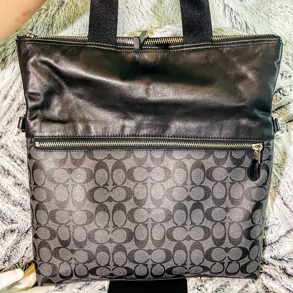 NWOT - COACH CHARLES FOLDOVER TOTE IN SIGNATURE (F54774) - Picture 2 of 15